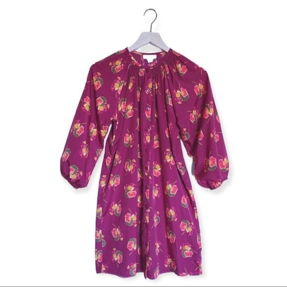 TUCKER X TARGET XS Floral Dress Purple Pink Collaboration RARE LIMITED EDITION - Picture 1 of 15
